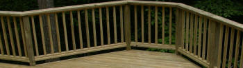 colonial treated rails