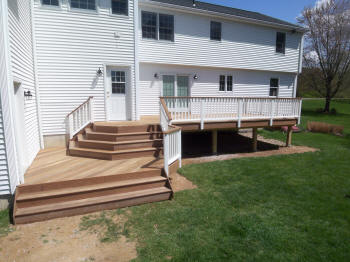 colchester ipe deck with stairs after