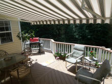 composite deck with awning