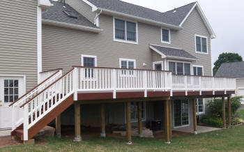 large ipe deck in glastonbury ct