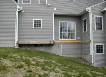 ipe deck with white vinyl rails east granby