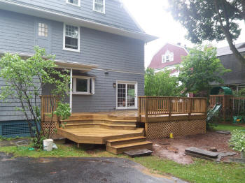 treated deck in hartford