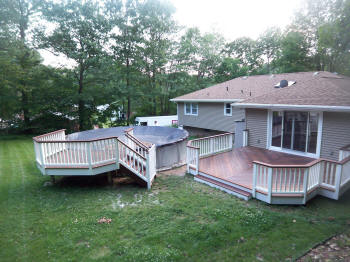 ipe decks pool deck and home deck after