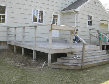 stained pt deck in simsbury
