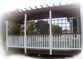 ipe deck trellis