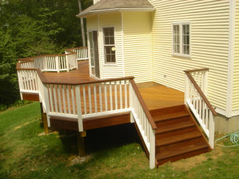 great ipe wrap aroung deck in tolland