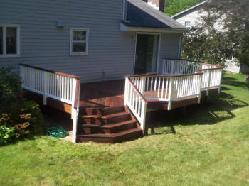 nice glastonbury ipe deck after