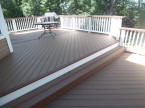 two color mutli level composite evergrain deck