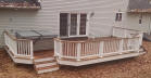deck photo gallery pro custom low level ipe deck hotub and floor pattern