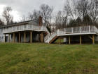 deck specialists inc ctdecks custom large ipe wrap deck with custom landings and pool deck white pvc fascia elevated