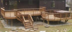 multi level ipe deck hot tub ipe rails